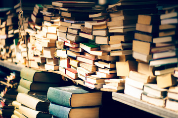 used books at the bookshop
