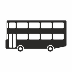 Two floor bus icon © Janis Abolins