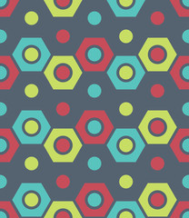 Vector modern seamless colorful geometry pattern, color abstract geometric background, pillow multicolored print, retro texture, hipster fashion design