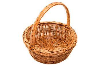 Fototapeta premium wicker basket isolated