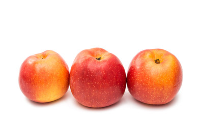 red apples isolated