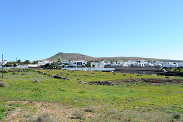 Fototapeta na wymiar La ville de Teguise à Lanzarote