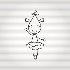 happy children on  party design 