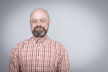 close-up of a bearded middle-aged man