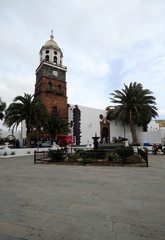 L'église Notre-Dame de Guadeloupe à Teguise à Lanzarote