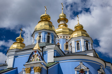 Fototapeta na wymiar Saint Michael's Golden-Domed Cathedral in Kyiv, Ukraine, Europe.