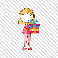 happy children on  party design 