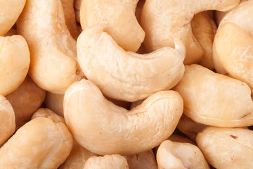 cashew nuts as a background close up macro