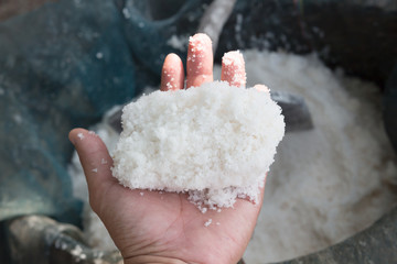 Fototapeta na wymiar Method to made rock salt in NortEast Thailand