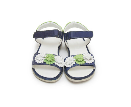sandals isolated on white background.