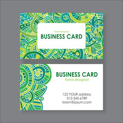ethnic business card