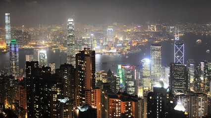 Obraz premium Hong Kong panorama