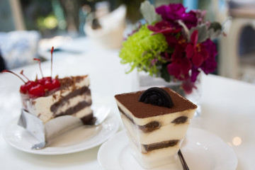 Tiramisu chocolate cake.