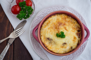 Moussaka- a traditional Greek dish