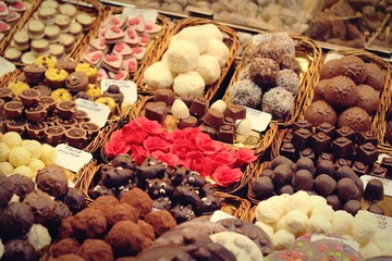 Mercat de la Boqueria - Barcelona, Spanien.