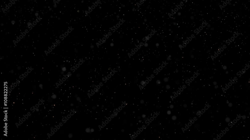 Poster loopable abstract background made of moving blinking particles
