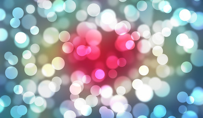 Colorful bokeh abstract illustration graphic background