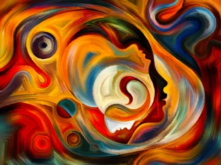 Rolgordijnen Synergies of Inner Paint © agsandrew
