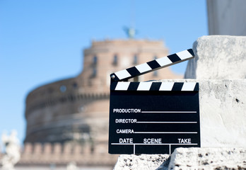 Obraz premium Movie production in Rome