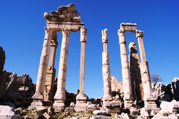 Antique ruins of Faqra, Lebanon
