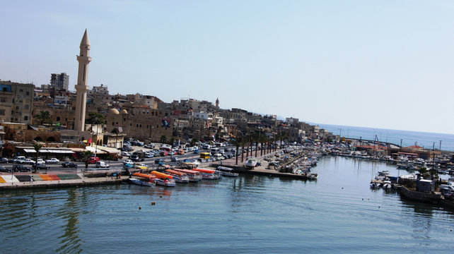 View of the old Saida, Lebanon
