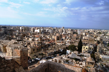 Fototapeta na wymiar Panorama of Tripoli, Lebanon