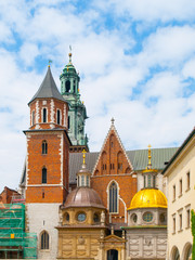 Fototapeta na wymiar Wawel cathedral in Krakow
