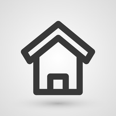 Black home icon