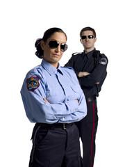 police officers with dark shades