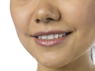 Fototapeta premium smiling woman closeup