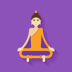 Buddha Vector flat