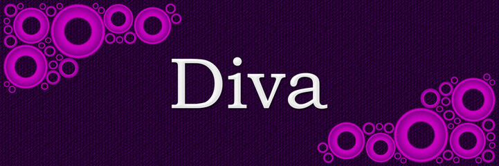 Diva Purple Pink Rings Horizontal 