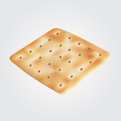 Cracker illustration on white background