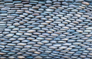 Wall made of pebbles small