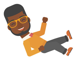 Successful businessman during celebration.