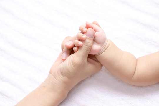 Small baby hand