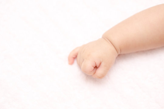 Small baby hand
