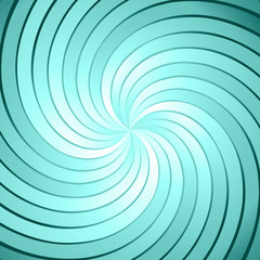 Abstract green ray twirl background