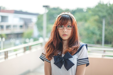 Asian school girl