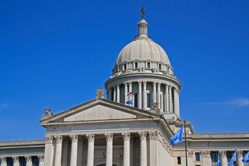 Fototapeta na wymiar Oklahoma State Capitol 