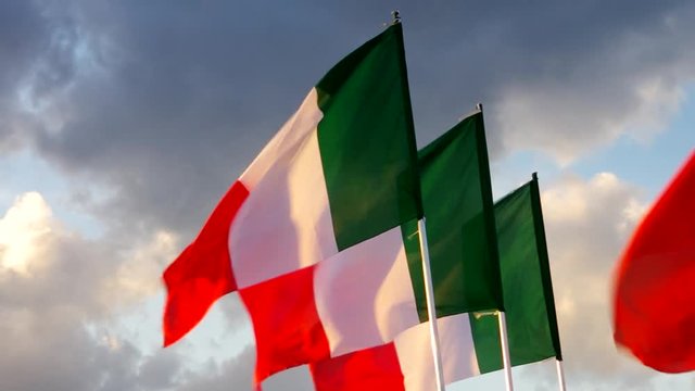 Italien Flagge vid 06
