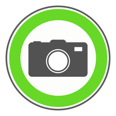 Erlaubnisschild Kamera