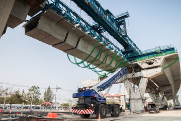 Naklejka premium Express way construction site