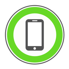 Erlaubnisschild Smartphone