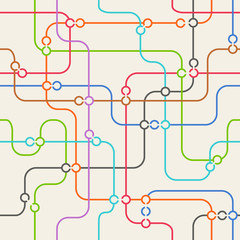 Beach landcape with chairs and umbrella