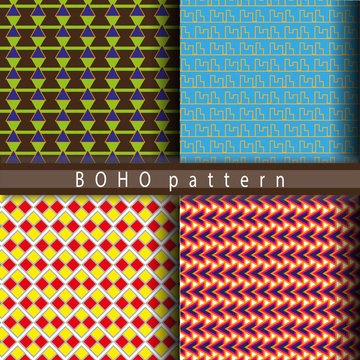 bo ho pattern vector