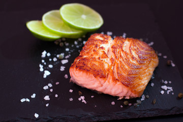 healthy fish cuisine : baked pink salmon