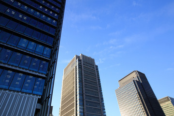 Fototapeta na wymiar 東京丸の内 -ビジネス街のビル-