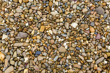 Sea stones background.