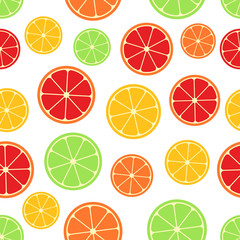 Citrus seamless pattern.